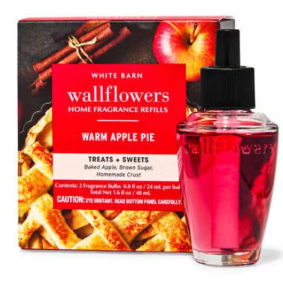 Bath & Body Works Other - Bath & Body Works 2-pk Wallflower Refill Warm Apple Pie NWT